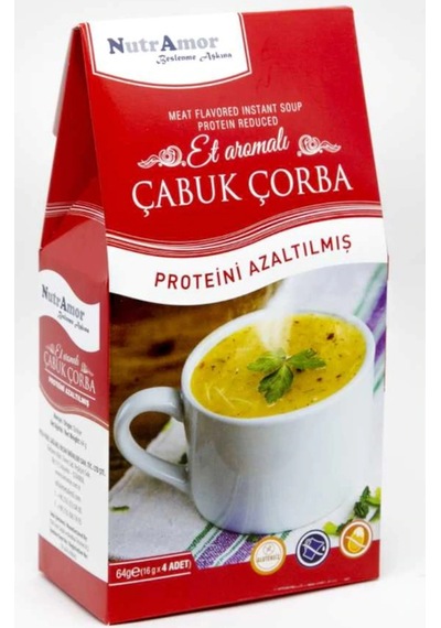 NutrAmor Glutensiz Et Aromalı Çabuk Çorba 64 G