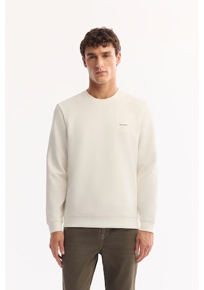 Avva Erkek Ekru Bisiklet Yaka Pamuklu Bi-stretch Baskılı Regular Fit Sweatshirt A52y1261 Avva Erkek Ekru Bisiklet Yaka Pamuklu Bi-stretch Baskılı Regular Fit Sweatshirt A52y1261