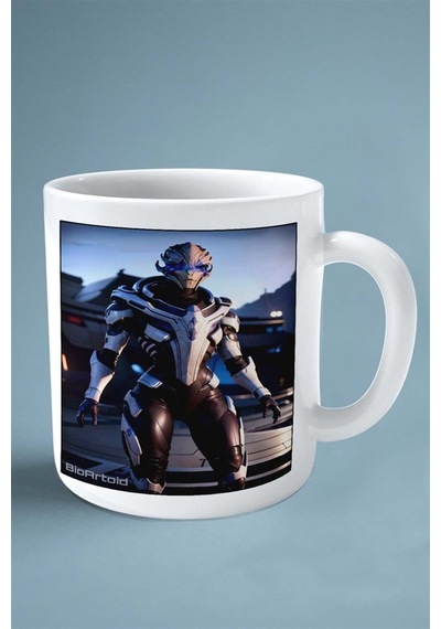 Mass Effect Oyun Baskılı Kupa Bardak Çift Taraflı Kişiye Özel Model 10 Çok Renkli
