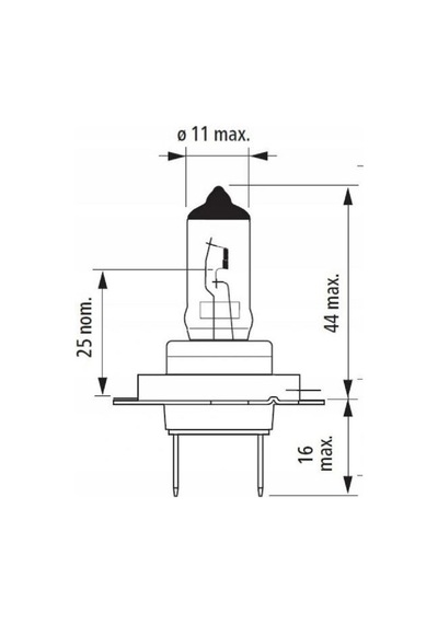 (On Adet) Narva H7 12v 55watt Standart Ampul 48328