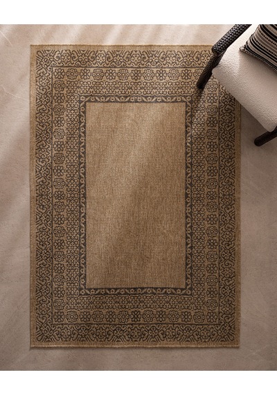 Madame Coco Orens Halı - Naturel/siyah - 120x180 Cm 8684427332061 Çok Renkli