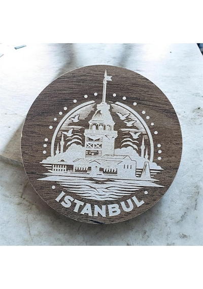 6 Lı Mdf Bardak Altlığı Dekoratif Ecceca1031 Karışık