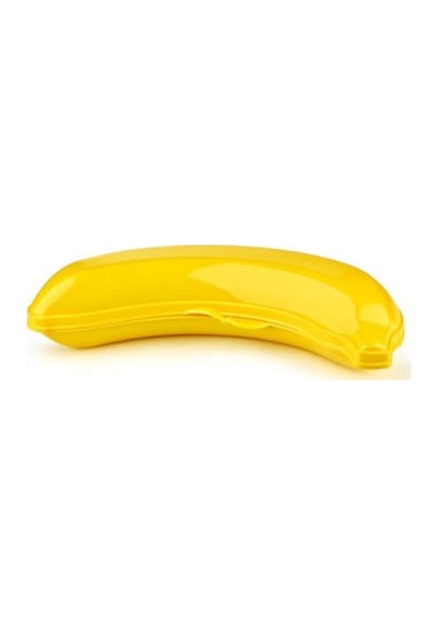 500ml Gıda Saklama Taşıma Kabı Plastik Muz Şeklinde Kutu Sarı - 916810479 Sarı