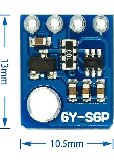 Sgp-30 Hava Kalite Gaz Sensörü Karbondioksit Tvoc Formaldehit Co2