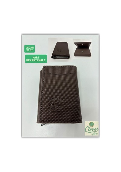 Store Erkek Cüzdan Kart Mekanizmalı Şık Ve Spor Cüzdan Kahverengi