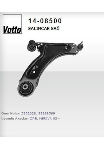VOTTO 14-08500 SALINCAK SAĞ MERIVA 03-