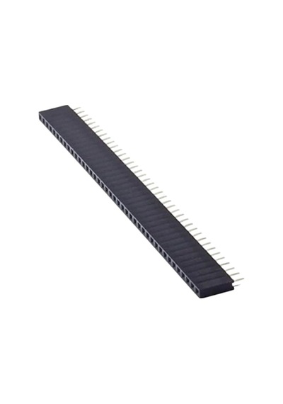 10 Adet - 1x40 Dişi Header - 40 Pin 180 Derece Düz Konnektör