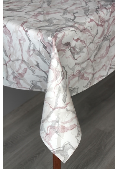 Elyaf Silinebilir Pvc Muşamba Masa Örtüsü 1280-metalkmermer Pembe