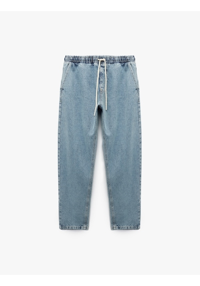 Koton Pamuklu Cep Detaylı Beli Bağcıklı Jean Pantolon Açık İndigo 6wam40041nd Açık İndigo Koton Pamuklu Cep Detaylı Beli Bağcıklı Jean Pantolon Açık İndigo 6wam40041nd Açık İndigo