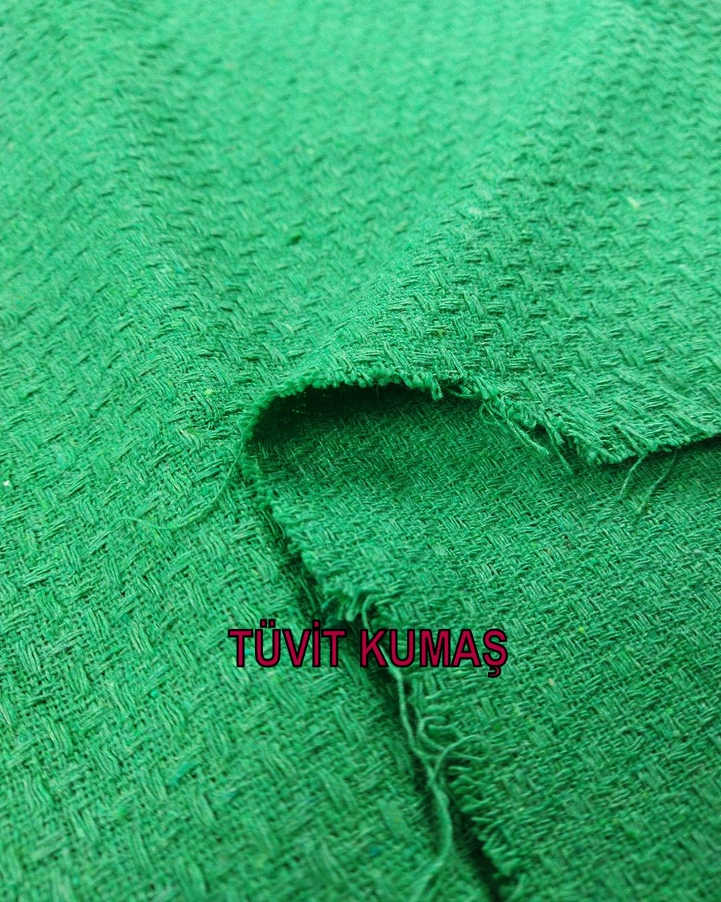 Tüvit Benzeri Canlı Yeşil Dokuma En 150 Cm X Boy 195 Cm -2608