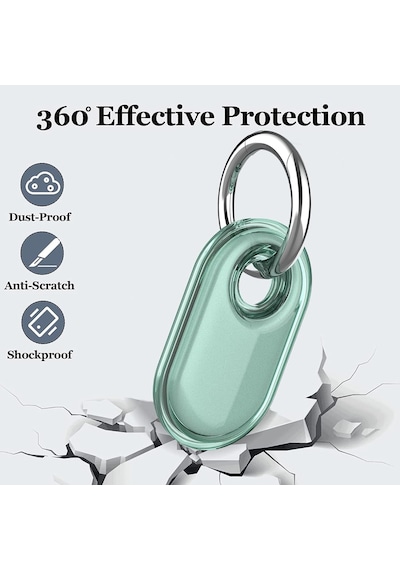 Transparent-keychain Samsung Galaxy Smarttag 2 İle Uyumlu Kılıf Hafif Ve Şeffaf Tasarım Smart Tag 2 Kilif Sinyal Kaybı Olmayan Çizilmeye Karşı Koruyucu Smart Tag 2 Kılıfı Şeffaf-siyah