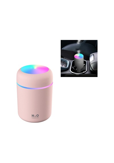 Renkli Fincan Nemlendirici Usb Araba Hava Temizleyici Pembe