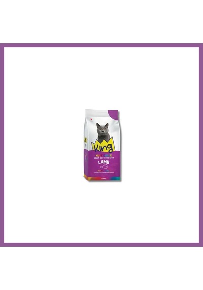 King Multicolor Renkli Taneli Kuzu Etli Yetişkin Kedi Maması 15 Kg Rengaren