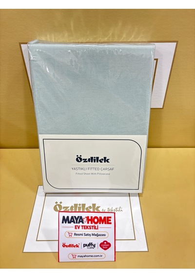 Özdilek Nil Yeşili Lastikli Çarşaf Seti 100x200+30 Çok Renkli