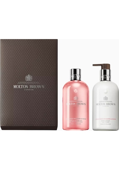 Molton Brown Rhubarb-rose Lüks Duş Jeli Ve Losyon Hediye Seti