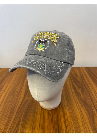 Hamze Vintage Eskitme Yıkamalı Model Nakışlı Unisex Cap Şapka Gri