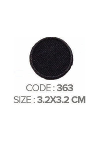 Ütü İle Yapışan Arma Patch Yama Modeli Siyah En:3.2cm Boy:3.2cm 1 Adet - 691429057 Diğer