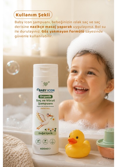 Doğal Vegan Papatyalı Saç Ve Vücut Şampuanı
