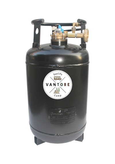 Step Doldurulabilir Karavan LPG tank Seti Siyah