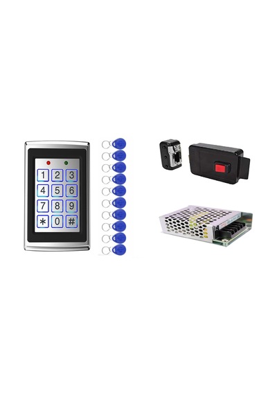 Sonex Rfid Şifreli Kapı Kilidi - Metal Kasa Kartlı Geçiş Kontrol Sistemi