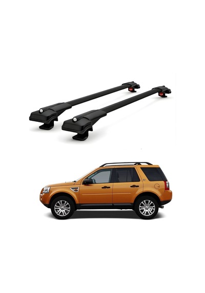 Land Rover Freelander 2 Suv L359 İçin Ara Atkı Tavan Barı , Araç Üstü Ekipman Taşıma Barı Siyah 2 Adet