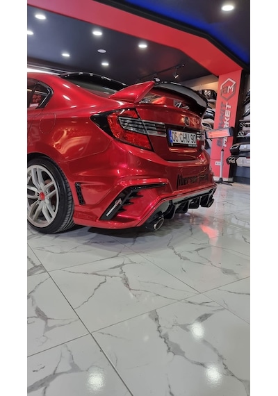 Honda Civic Fb7 F450 Arka Tampon (2012...)---fibersan Tuning