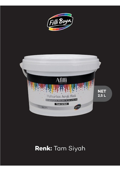 Filli Boya Afilli Multisurface Akrilik Black 2.5 L
