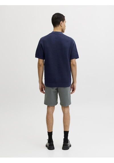 Jack & Jones Erkek Regular Fit Split Yaka Triko Tisört - Heaston - 12294733 Çok Renkli