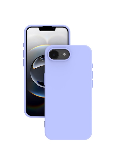 iPhone Uyumlu 16e Kılıf Kamera Korumalı Silikon Rubber Arka Kapak Lila