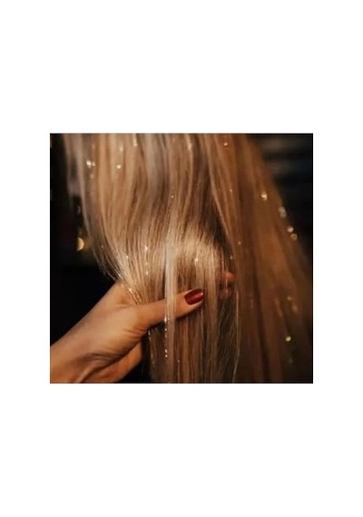 Tinsel Bağlamalı Saç Simi Saç Aksesuarı Gümüş 256
