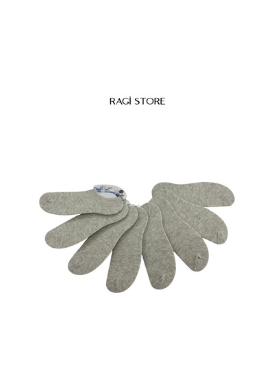 Ragi Store 8'li Sıfır Bilek Unisex Çorap Gri