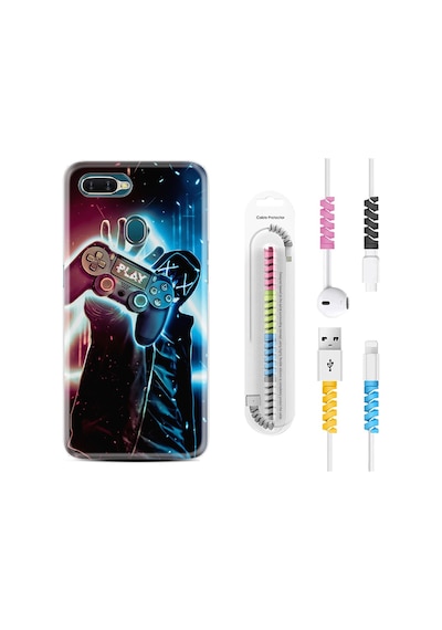 Oppo A5S Kılıf Kablo Koruyuculu Play Me 1757