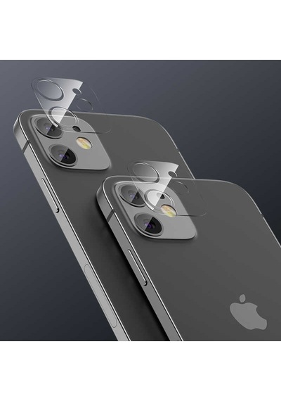 Apple Uyumlu iPhone 12 Mini Soft Kamera Lens Koruyucu Cam Renksiz