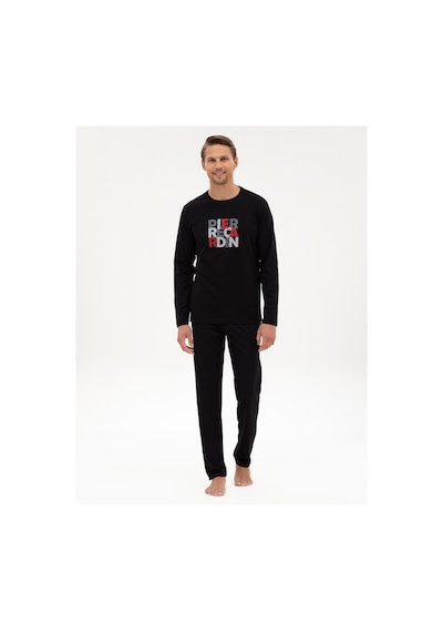 Pierre Cardin Erkek Siyah Pijama Takım 50322654-001 Siyah
