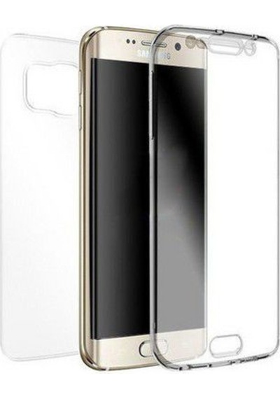 Samsung Uyumlu Galaxy S6 Edge 360 Derece Kilif Kristal Silikon Seffaf S 304619672