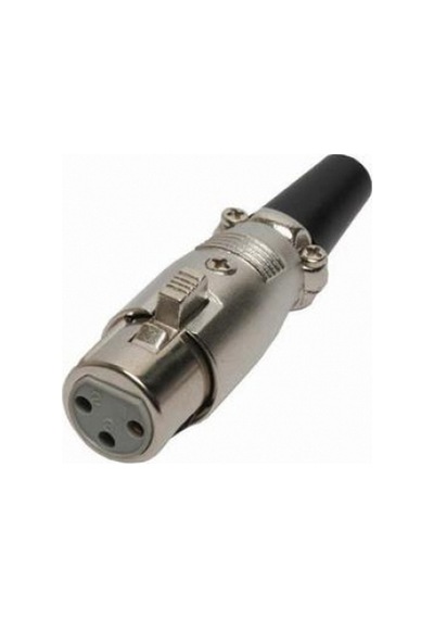 Xlr Konnektör - 3 Pin - Dişi - Kelepçeli