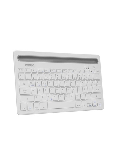 Everest Kb-bt82 Q Kablosuz Beyaz/gümüş Mac/win//ıos Uyumlu Bluetooth Ultra İnce