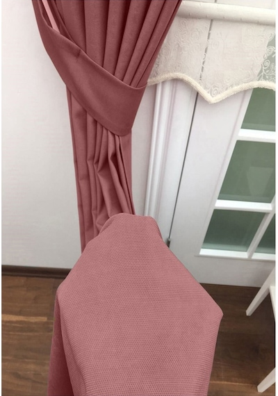 Evdepo Home Deniz Soft Pileli Fon Perde Gül Kurusu Gülkurusu