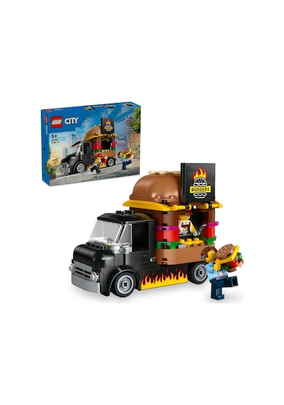 LEGO® City Hamburger Kamyonu 60404 5+ Yaratıcı Oyuncak Yapım Seti - 194 Parça