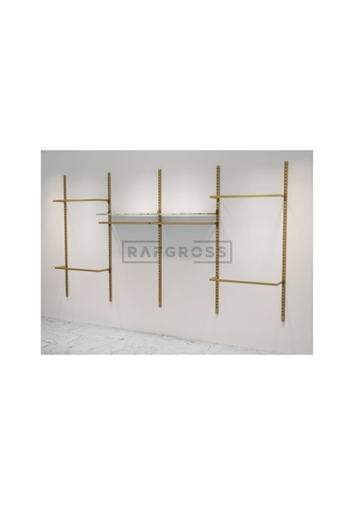 Askılık, Duvar Rafı, Askılık Sistemi, Giyinme Odası-askılık Sistemi,mağaza Raf Sistemi 245x200 Cm Çok Renkli
