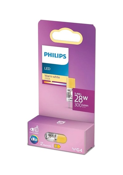 Led Kapsül 2.4w 300 Lumen 2700k Sarı Işık G4 Duy 28w Eşleniği