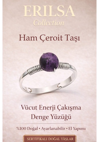 Sertifikalı Vücut  Çakışma  Yüzüğü Ham Çeroit Ayarla Çok Renkli
