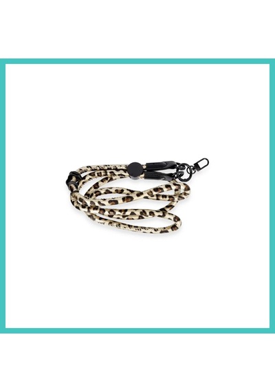 Ny Joy Onegif Jı Leopar Desenli Boyun Askısı - Gold Nyjoybz