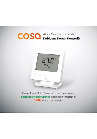 Cosa Akıllı Oda Termostatı Kablosuz Kombi Kontrolü V5