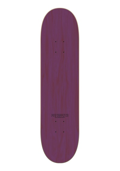 Pow Supply Co 8,25 Stack Logo Kaykay Tahtası Mor