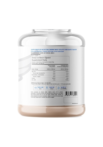 Supplementler Whey Isolate 2000 Gr Çikolata
