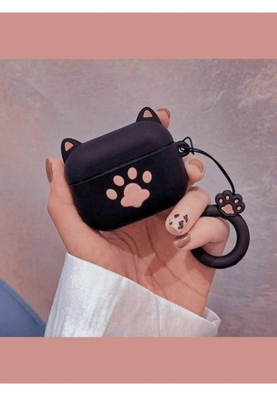 Apple Uyumlu iPhone 1/2. Nesil  Koruyucu Bluetooth Kulaklık Kılıfı Figürlü Pat Airpods 1/2. Nesil