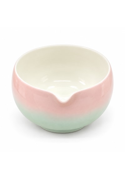 Herbarius 8 Parça Pastel Pembe Mint Geçişli Parlak Beyaz Renk Matcha Çayı Hazırlama Seti - Geleneksel Japon Matcha Seti Pastel Pembe Mint Geçişli Beyaz