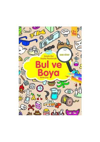 3-6 Yaşa Uygun Bul Ve Boya Seti - 4 Kitap