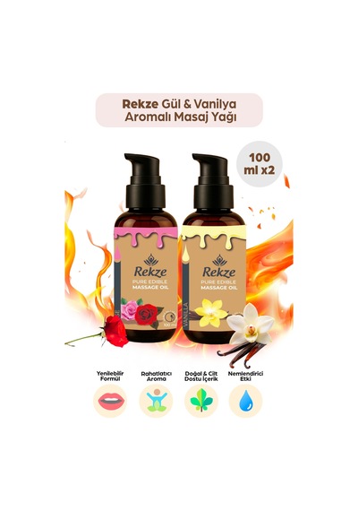Aromaterapi Masaj Yağı 100 Ml Vanilya Ve Gül Aromalı Doğal Rahatlatıcı Bakım Yağı - 744427901
